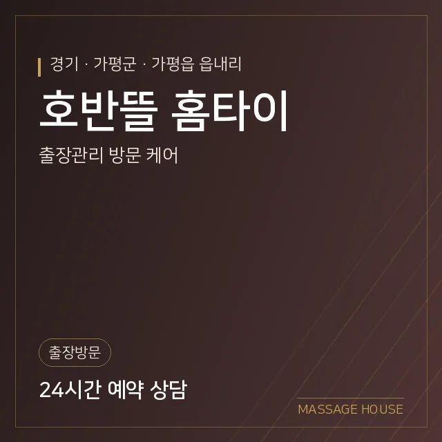 경기 가평군 호반뜰 홈타이 출장마사지 안내 이미지