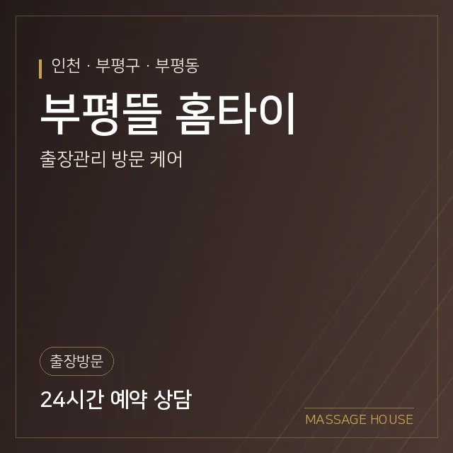 인천 부평구 부평뜰 홈타이 출장마사지 안내 이미지