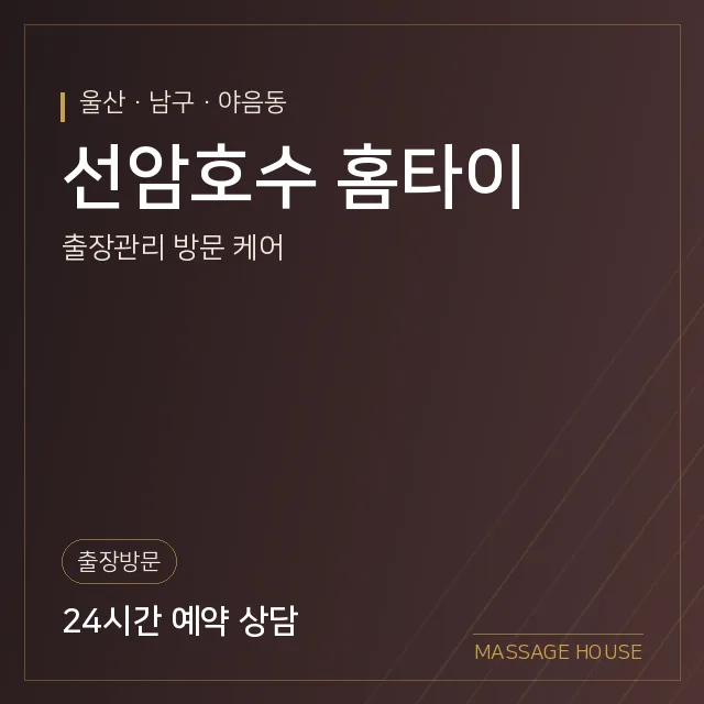 울산 남구 선암호수 홈타이 출장마사지 안내 이미지