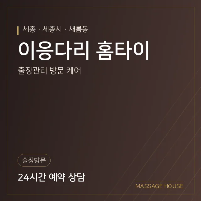 세종 세종시 이응다리 홈타이 출장마사지 안내 이미지