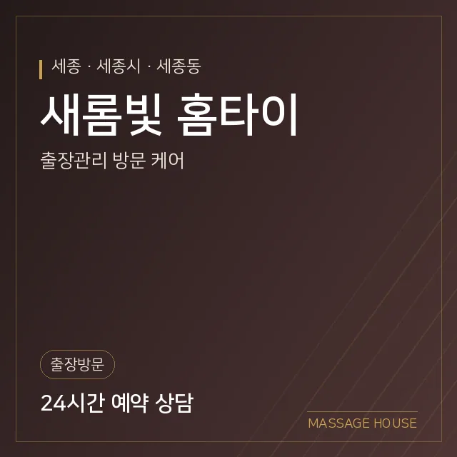 세종 세종시 새롬빛 홈타이 출장마사지 안내 이미지
