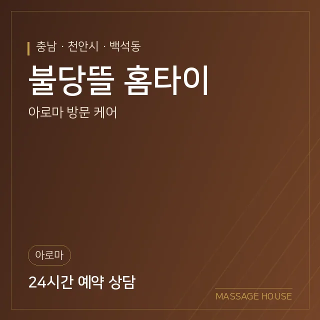 충남 천안시 불당뜰 홈타이 출장마사지 안내 이미지