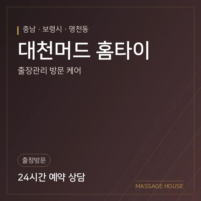 충남 보령시 대천머드 홈타이 출장마사지 안내 이미지