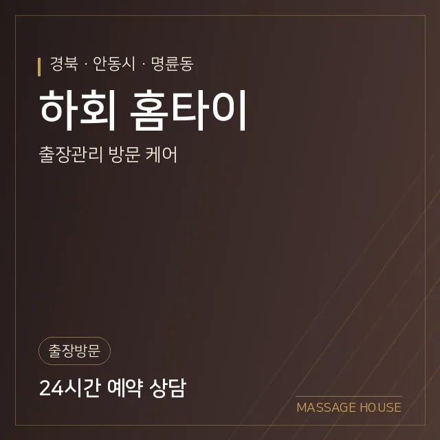 경북 안동시 하회 홈타이 출장마사지 안내 이미지