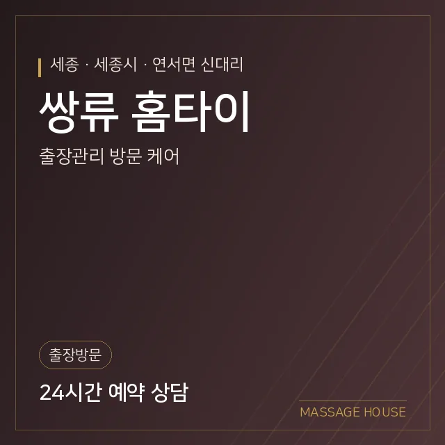 세종 세종시 쌍류 홈타이 출장마사지 안내 이미지