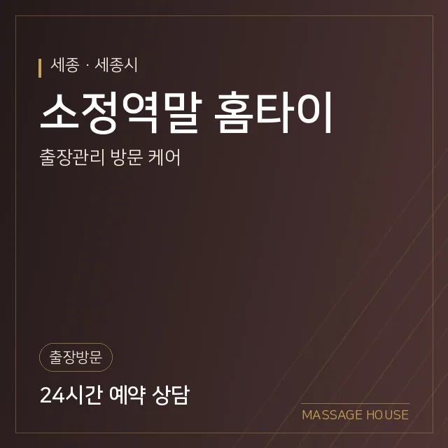세종 세종시 소정역말 홈타이 출장마사지 안내 이미지